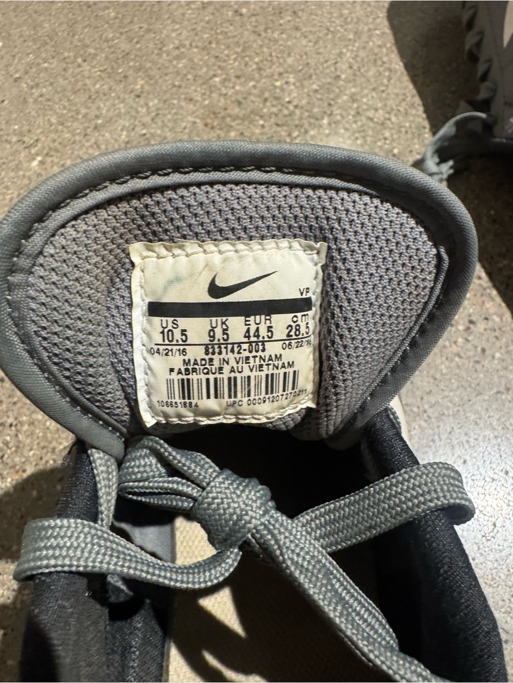 Nike Grey Cortez Ultra Men’s 10.5 Sneakers - Picture 5 of 5